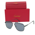 Lunettes de soleil Cartier CR2247T Métal Noir/Noir