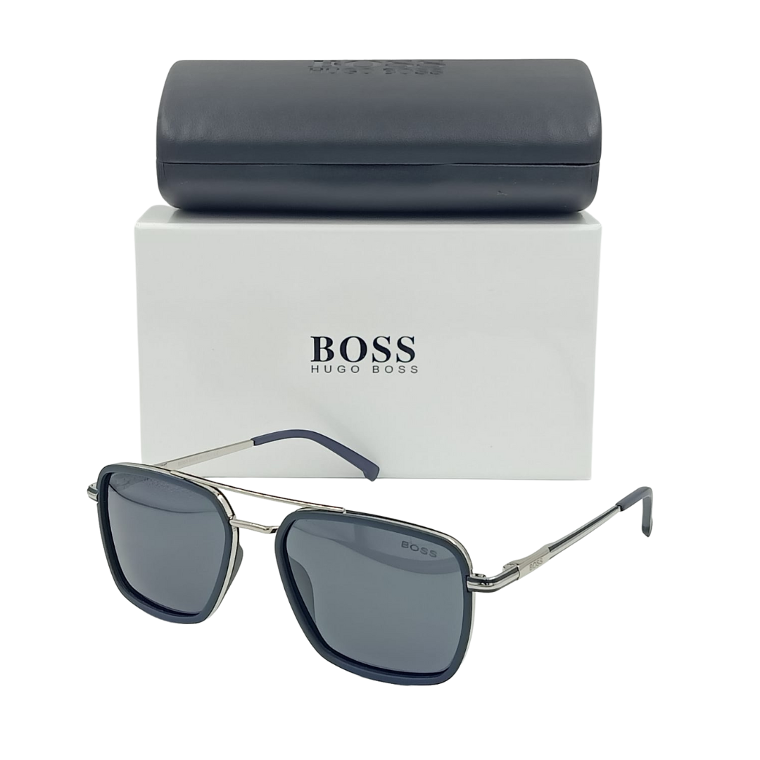 Lunettes de soleil BOSS B1312S Métal argenté/Noir