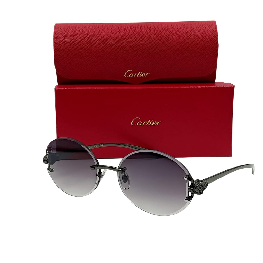 Lunettes de soleil CARTIER  CT0555 Noir/Noir