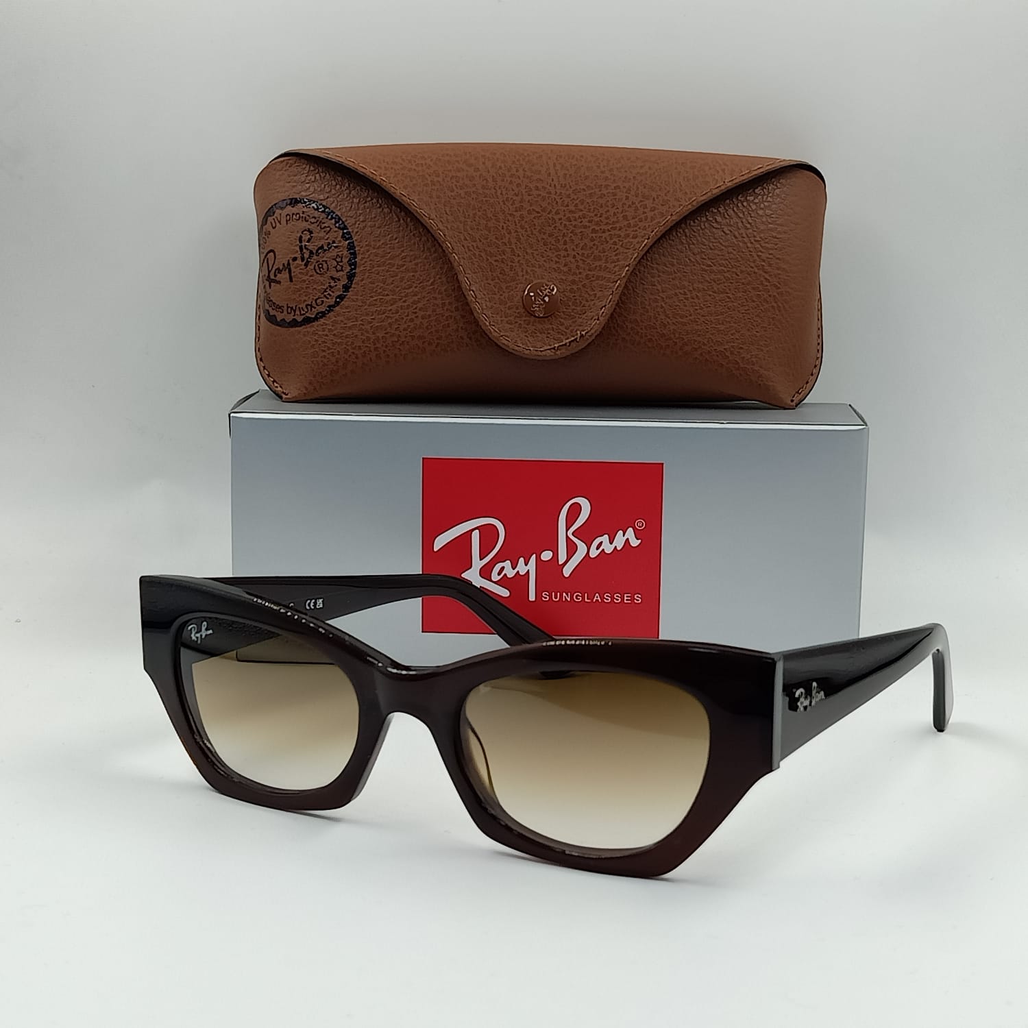Lunettes de soleil Femme : RAY-BAN  RB3559 Noir/Marron