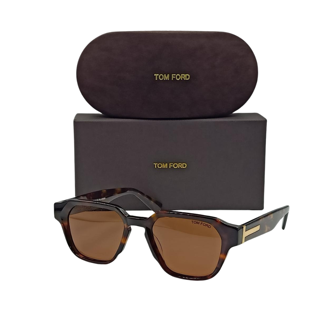 Lunettes de soleil TOM FORD FT1161-K Marron Havana/Marron