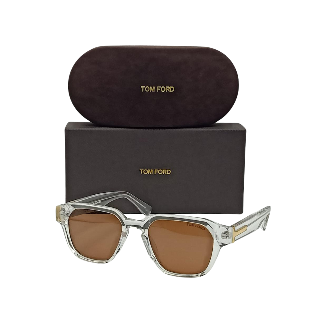 Lunettes de soleil TOM FORD FT1161-K transparond/Marron